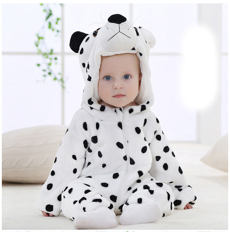 Rubylong Snow Leopard Romper