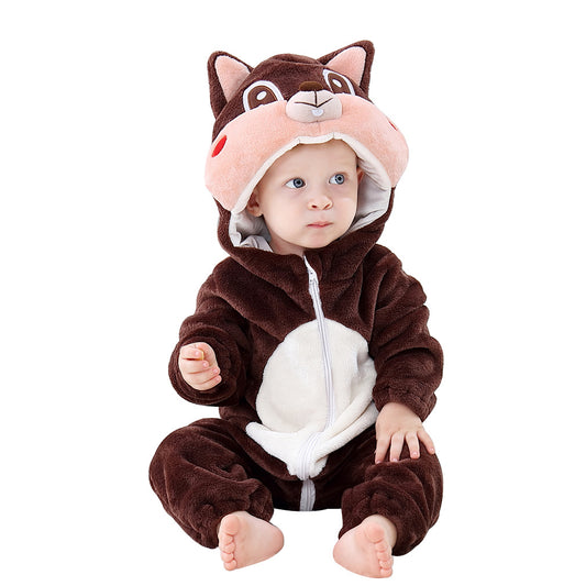 Rubylong Squirrel Romper