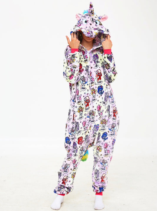 Rubylong Color Fly Pegasus Onesies