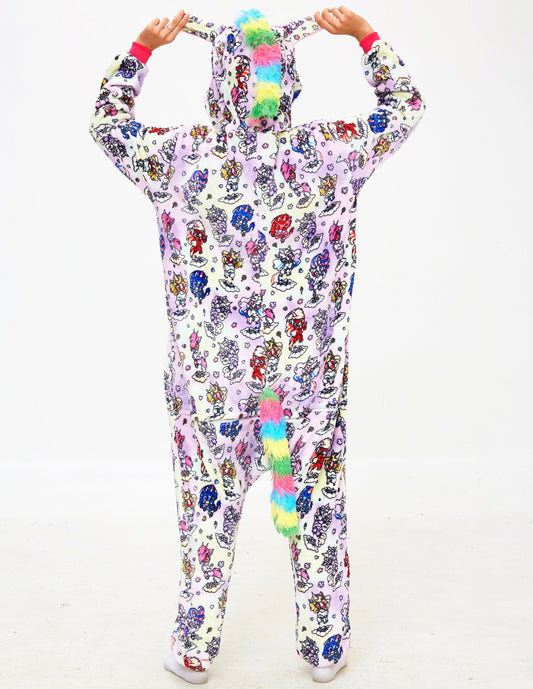 Rubylong Color Fly Pegasus Onesies