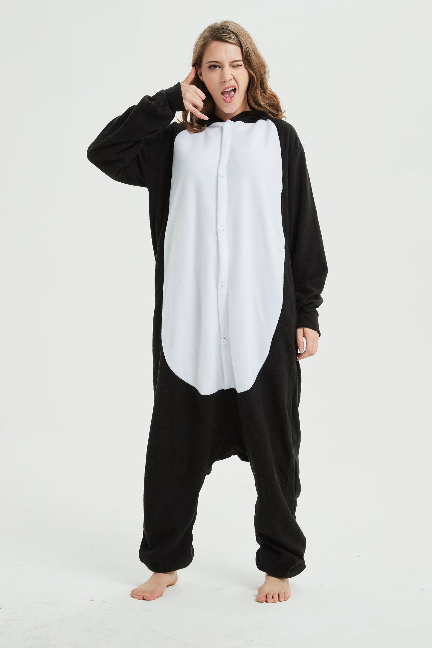 Rubylong Black Wolf Onesie