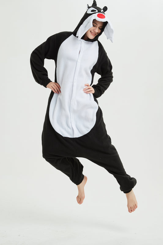 Rubylong Black Wolf Onesie