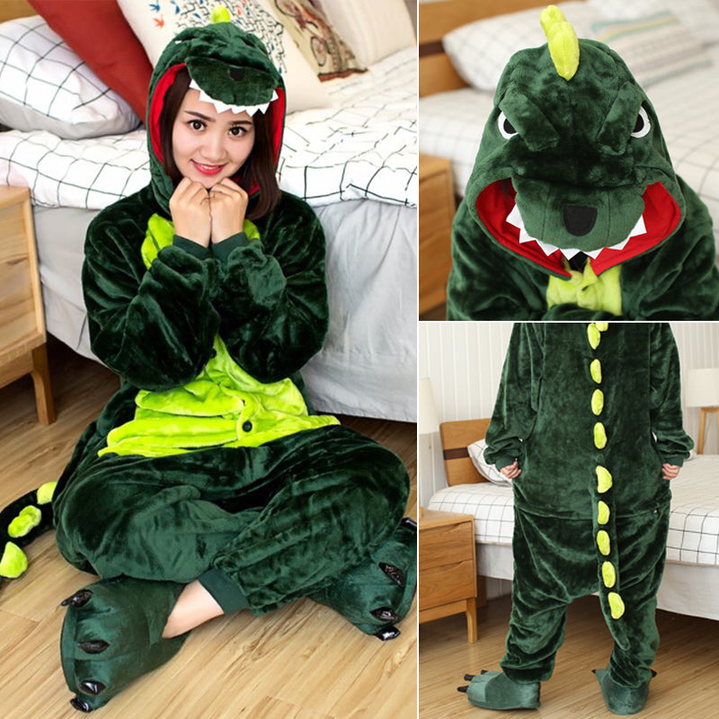 Rubylong Green Dinosaur Onesies