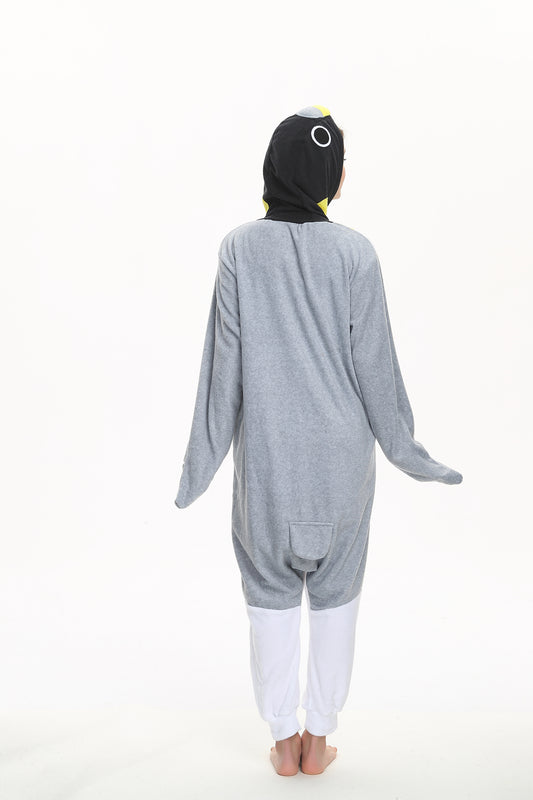Rubylong Grey Penguin Onesie