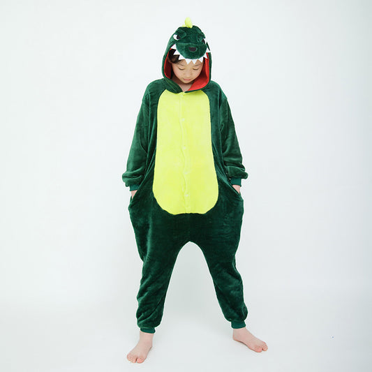 Kids Green Dinosaur Onesie