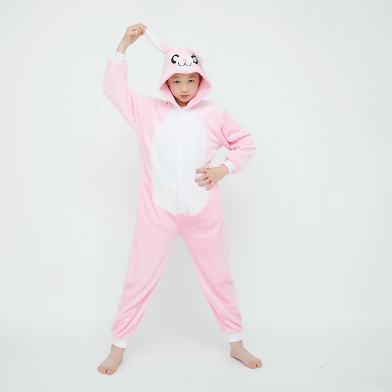 Kids Pink Rabbit Onesie
