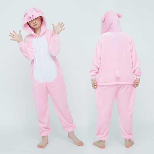 Kids Pink Pig Onesie